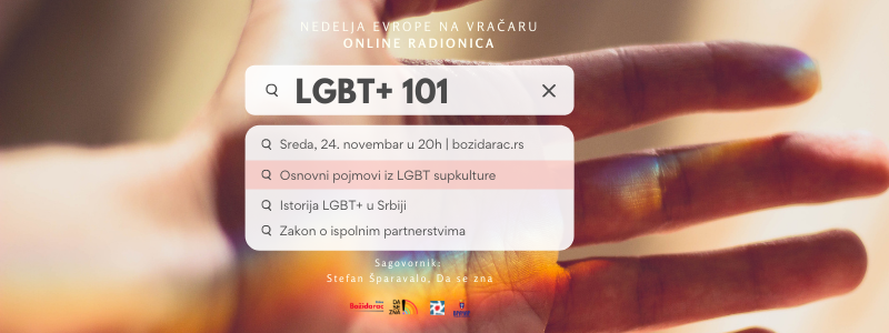 LGBT+ 101 online radionica