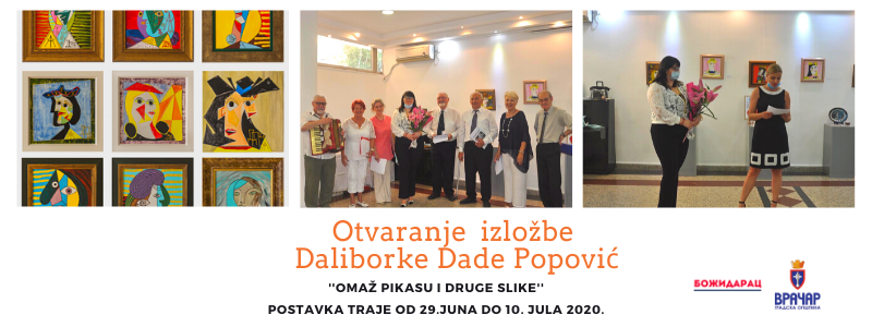 Otvorena izložba Daliborke Dade Popović