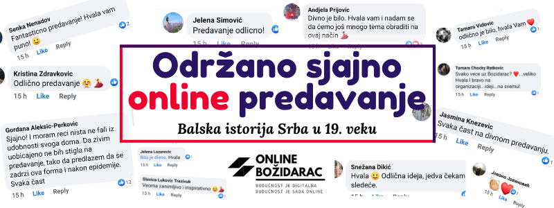 Održano sjajno online Božidarac predavanje - Balska istorija Srba u 19. veku