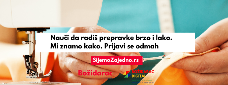 Kurs prepravke garderobe i lansiranje Šijemo zajedno.rs